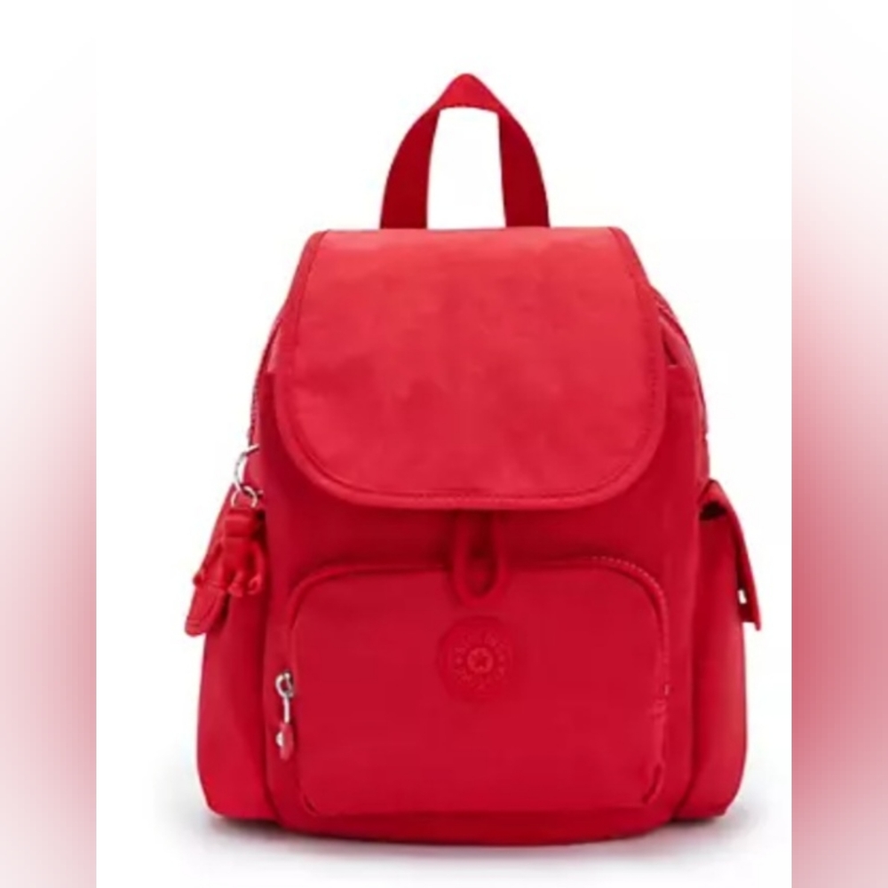 Red KIPLING NWT city pack MINI backpack